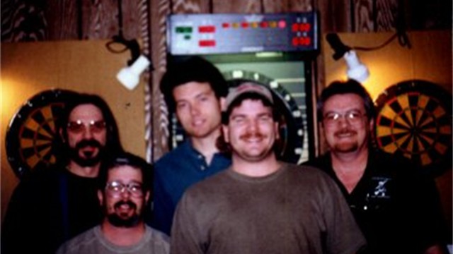 MFDA dart league photo, 2000 Fall — 1st place