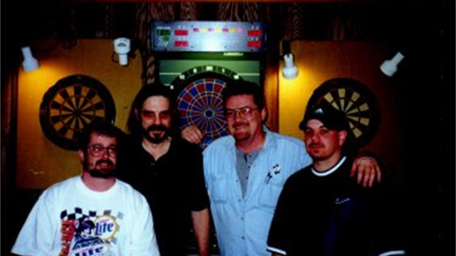 MFDA dart league photo, 2000 Spring — 4th place