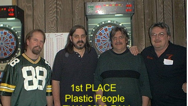 MFDA dart league photo, 2003 Fall — 1st place