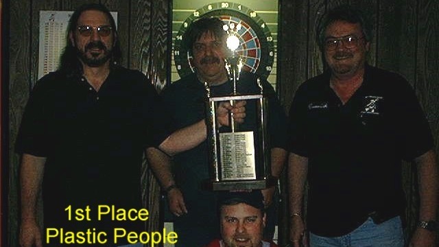 MFDA dart league photo, 2003 Spring — 1st place