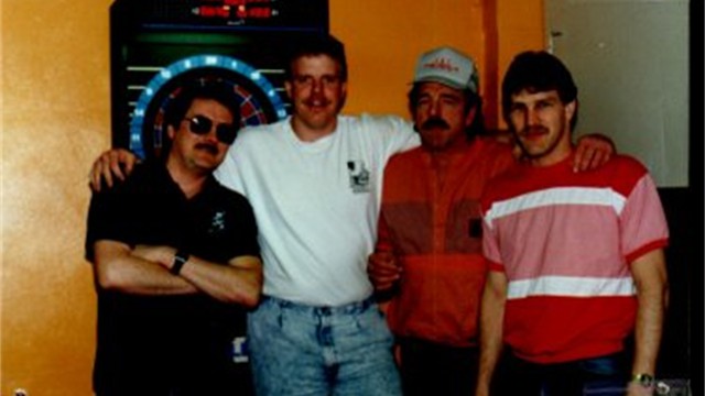 MFDA dart league photo, 1991 Spring — 1st place