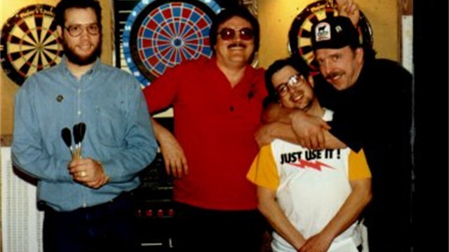 MFDA dart league photo, 1993 Spring — 3rd place