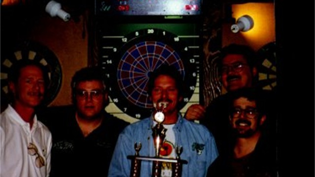 MFDA dart league photo, 1997 Spring — 1st place